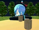 ミクが太いのをお手入れしてるようです。