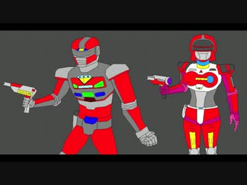 【絵画（デザイン）集】 ホモと見るシャリバン＋スピルバン ・新コメントなし