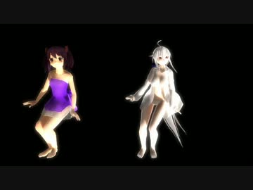 【MMD】あんなとハク姉でまっさらブルージーンズ
