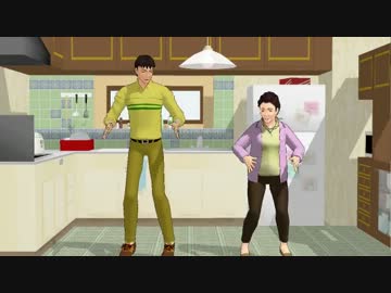 【MMDユーザーモデル】鏑木親子でマトリョシカ