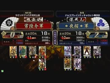 戦国大戦 頂上対決 2013/2/7 常睦介軍 VS ＊夜桜＊軍