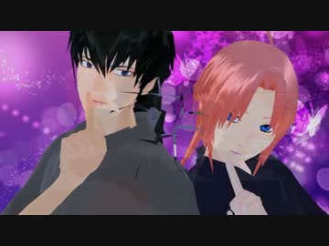 【MMD銀魂】ポニ方とポニ威でMagnet【土方さんと神威くん】