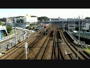 平日朝の金沢文庫を真上から