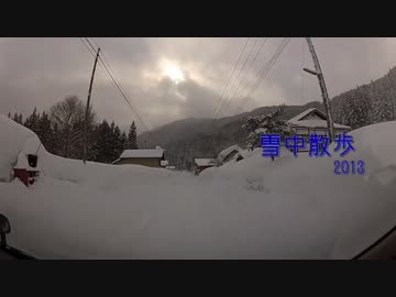 雪中散歩　2013