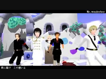 【APヘタリアMMD】日英西中＋αでMr.wonderboy【親分誕】