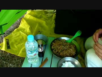 野外料理　そばめし編20130212