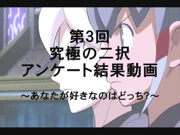 第３回・究極のニ択アンケート結果動画