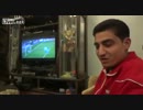 サッカー観戦を楽しむシリアの人々