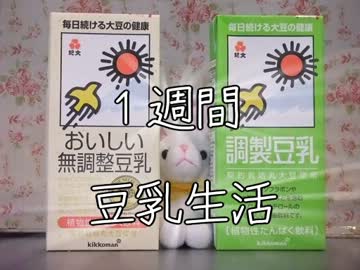 １週間豆乳生活【１日目】