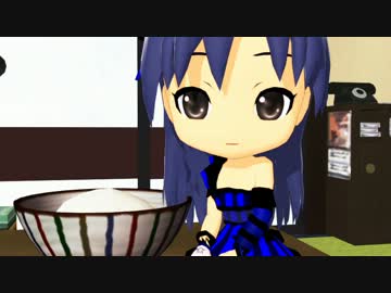 お茶碗のご飯が足りないのを少しずつアピールしてくる腹ペコちーちゃん