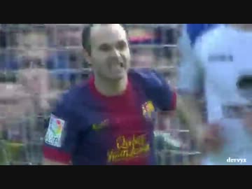 イニエスタタッチ集 vs ヘタフェ 2013/02/10