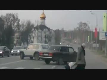 【車載動画】 事故の原因になった迷惑おばさん