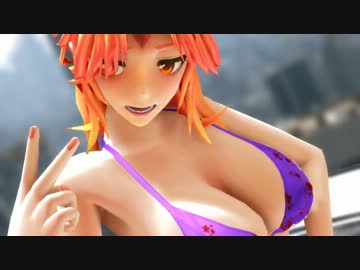 【東方MMD】勇儀 華扇でKiss me 愛してる【720p】