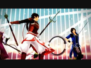 【MMDBASARA戦闘祭】蒼紅瀬戸内でサイバーサンダーサイダー