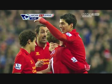 リヴァプール vs ウィガン ゴールハイライト