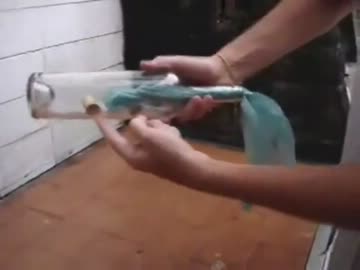 空き瓶からコルクを取り除く方法