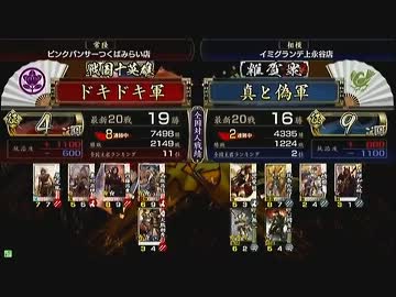 戦国大戦 頂上対決 2013/3/5 ドキドキ軍 VS 真と偽軍