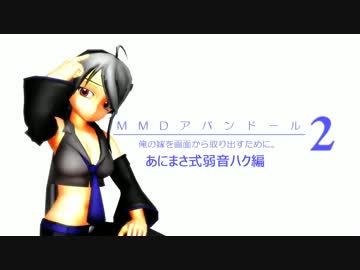 【MMD立体出力】MMDアバンドール２・あにまさ式弱音ハク編