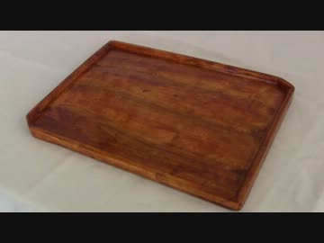 桜の木からお盆を作ってみた