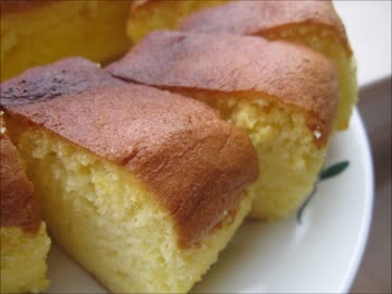 牛乳パックでカステラ