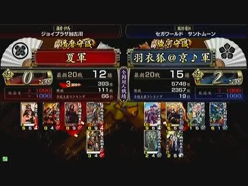 戦国大戦 頂上対決 2013/3/7 夏軍　VS 羽衣狐＠京♪軍