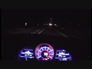 【夜の】CR-Zで走ってみた【ドライブ】