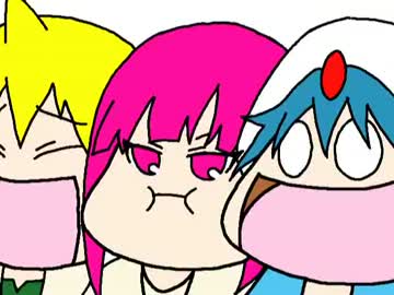 【手描きマギ】マギフルリバー三姉妹【トレス】