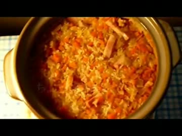 【簡単】土鍋ピラフ作ってみました【野菜】