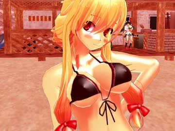 『東方MMD』紫妖夢でKiss me 愛してる『踊ってみた』