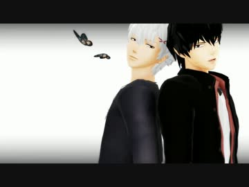 【MMD】銀さんと土方さんで右肩の蝶【銀魂】