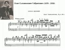 O.Gabrilovich - Compositions for the piano, Op. 3: No. 1 Caprice Burlesque