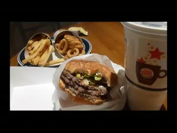 アメリカの食卓 104  トリプルワッパーLセットを食す！