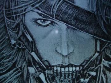 【メタルギアライジング】雷電彫ってみた【グラスリッツェン】