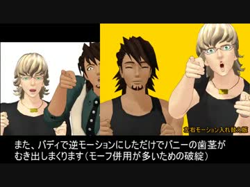 【第10回MMD杯Ex】おじ＆バニー：顔芸モデル配布【モーション配布無し】