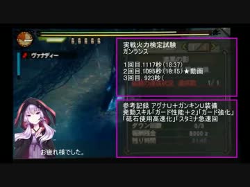 週末の笛吹き番外編「実戦火力測定試験⑤ガンランス」
