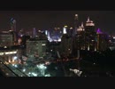 バンコクのプールサイドで夜景鑑賞