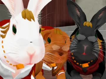 【MMD】ばにーの食事風景