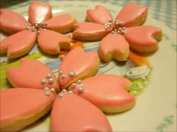 春色クッキーつくってみた