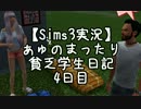 【Sims3実況】ぁゅのまったり貧乏学生日記　4日目＆語り