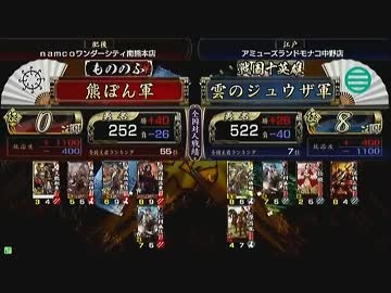 戦国大戦　頂上対決　2013/3/25　熊ぽん軍　ＶＳ　雲のジュウザ軍