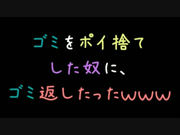 ゴミをポイ捨てした奴に、ゴミ返したったｗｗｗ【2ch】