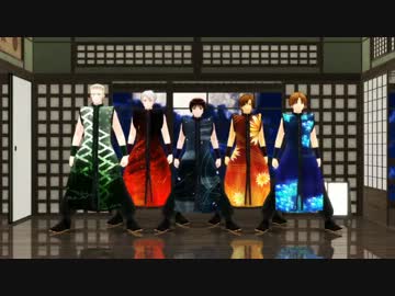 【APヘタリアMMD】枢軸でギガンティックO.T.N【U.TAた】