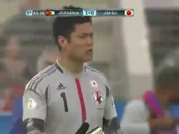 Ｗ杯アジア最終予選：日本１－２ヨルダン ゴールハイライト