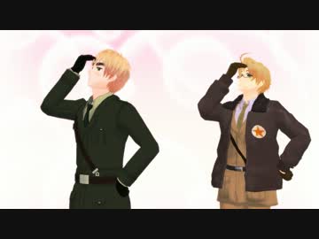 【APヘタリアMMD】眉毛とヒーローであたりまえなんとか