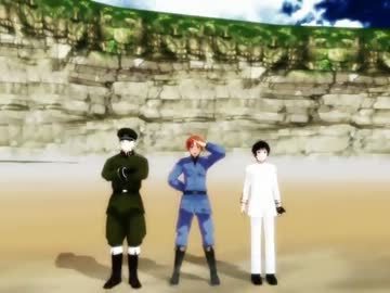 【APヘタリアMMD】ずっと枢軸でハッピー【シンセサイザ】