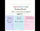 Learn english: Contractions with the verb "to be"- Basic English