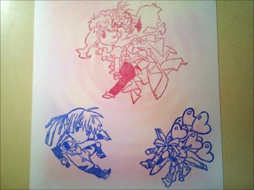 【消しゴムはんこ】マクロスFを彫ってみた