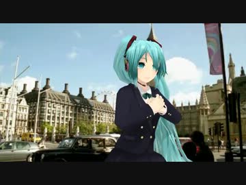 MMD 『初音ミク』 {The Beatles - Here Comes the Sun} (Lyrics)