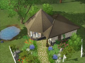 【sims3】イギリス風のスターターハウス作ってみた【建築】