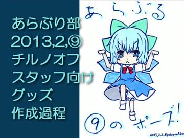 【腕章とか】201302チルノオフ向けに作ってみた【ストラップとか】